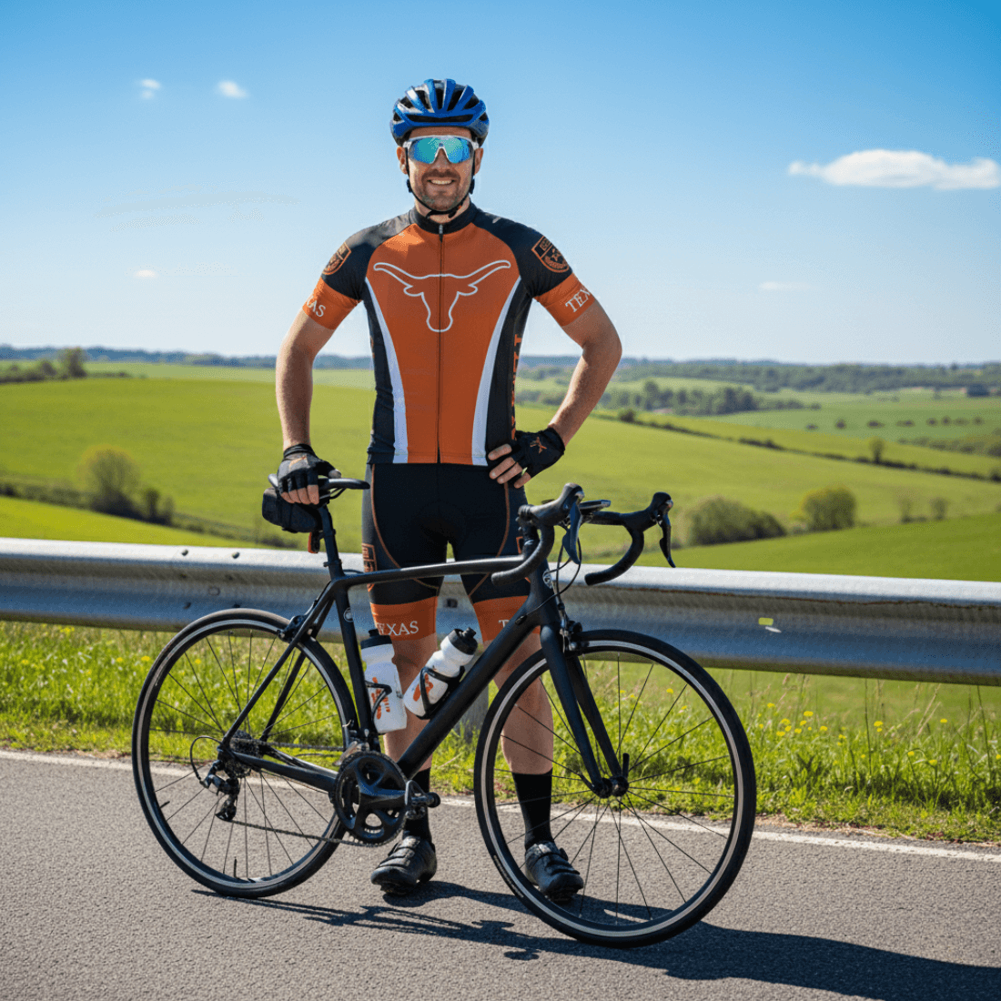 UT Austin Cycling Jersey for Men